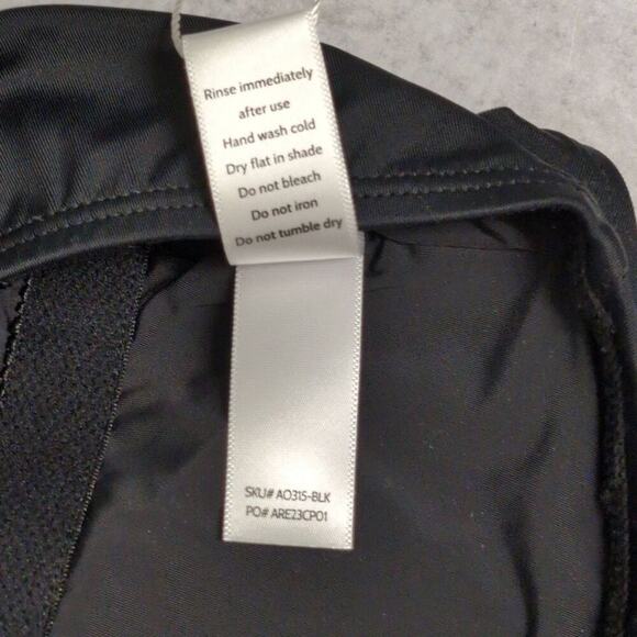 NWT Andie Black Nantucket One Shoulder One Piece Swimsuit Size M - Picture 6 of 8